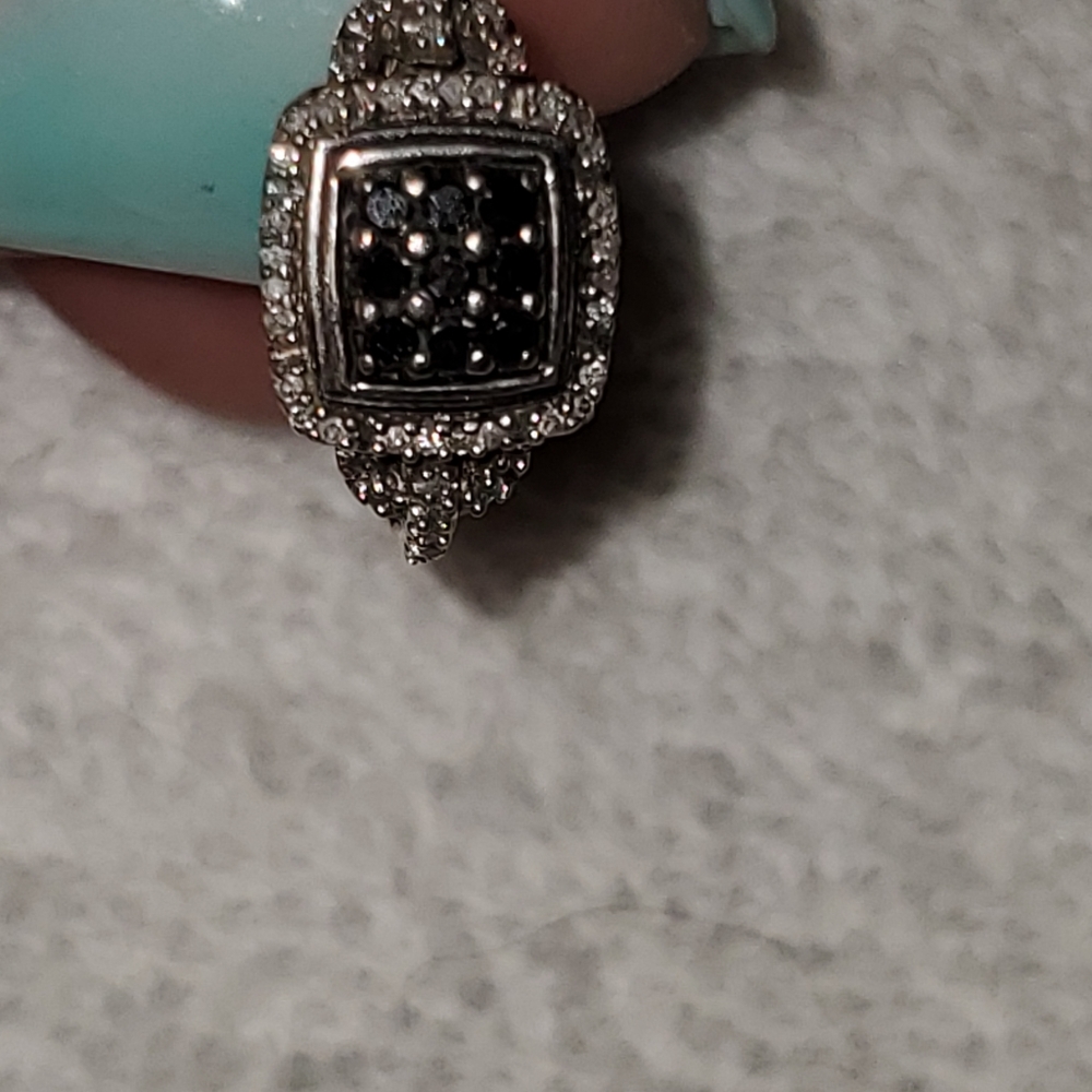 Zales silver ring.